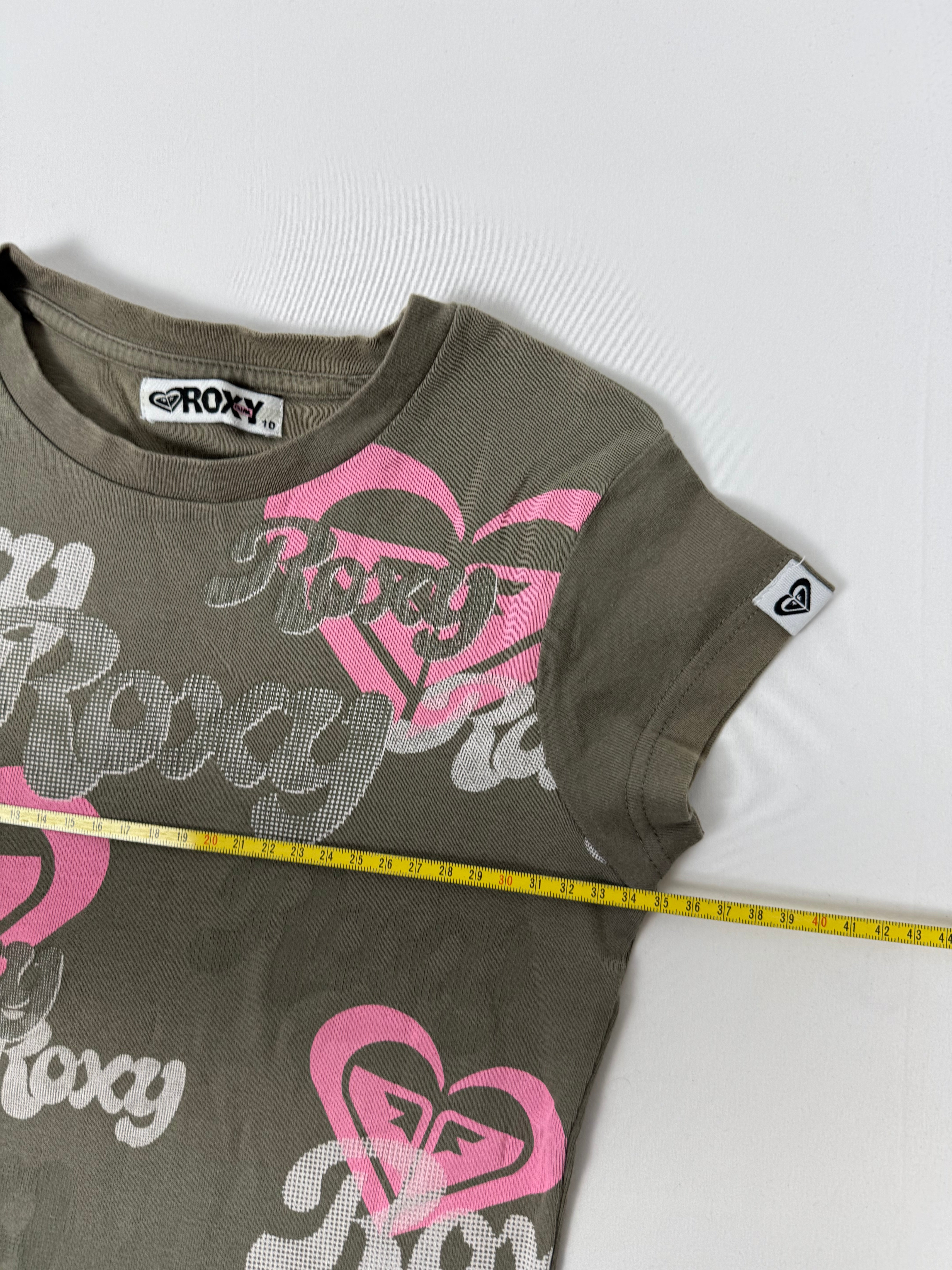 Khaki graphic cotton tee (XS)