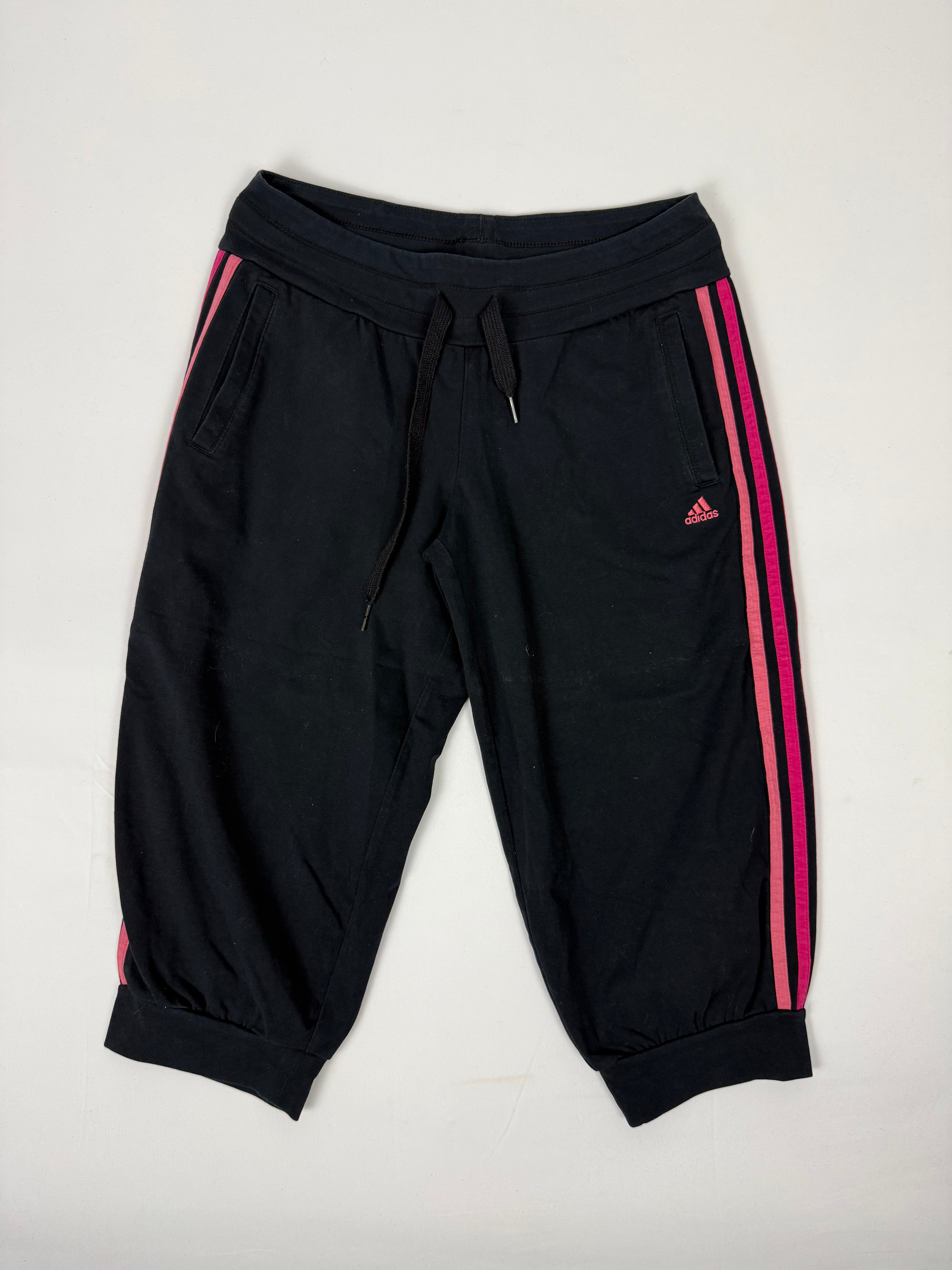 Black & pink activewear capri pants (M)