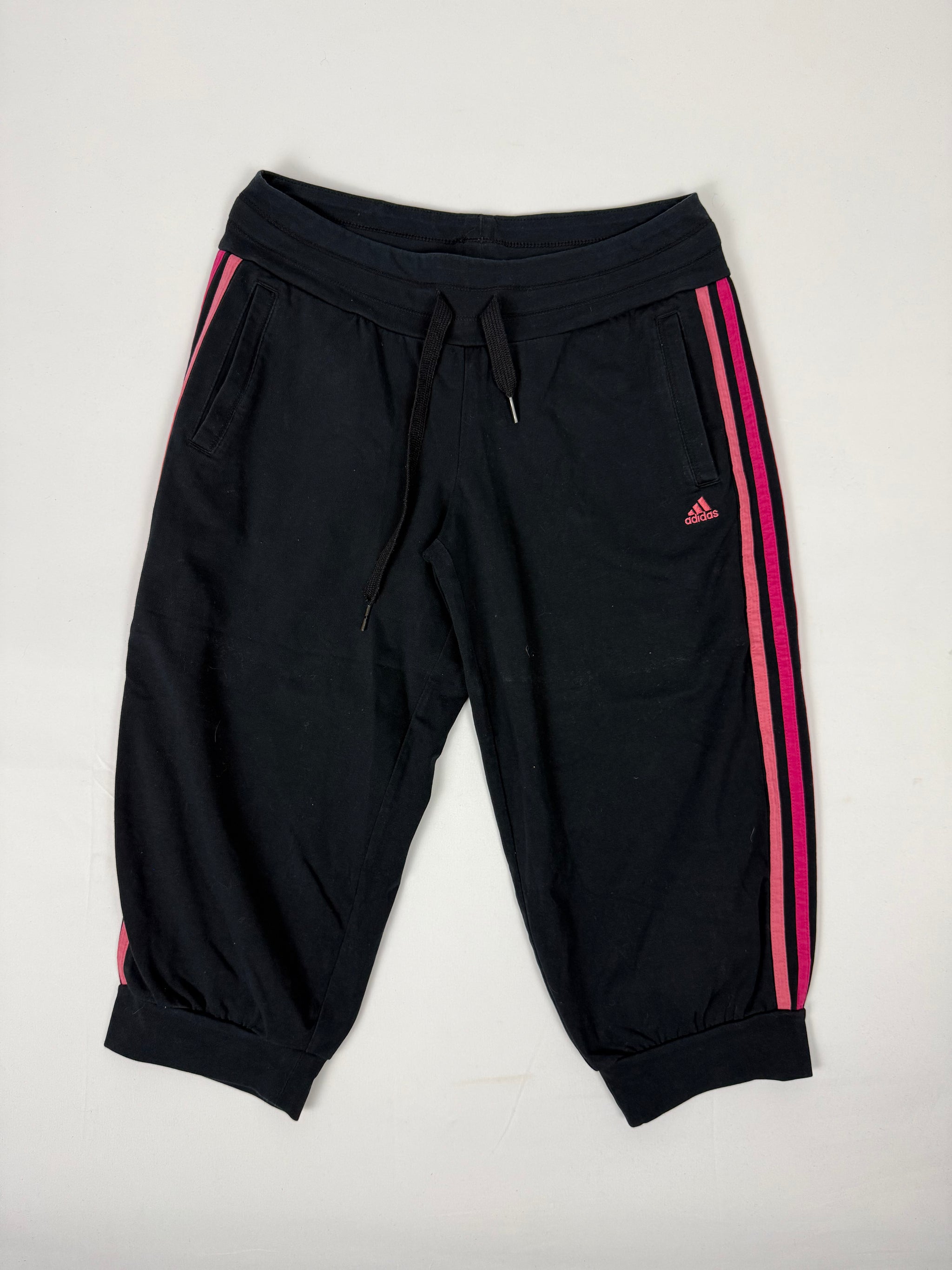 Black & pink activewear capri pants (M)
