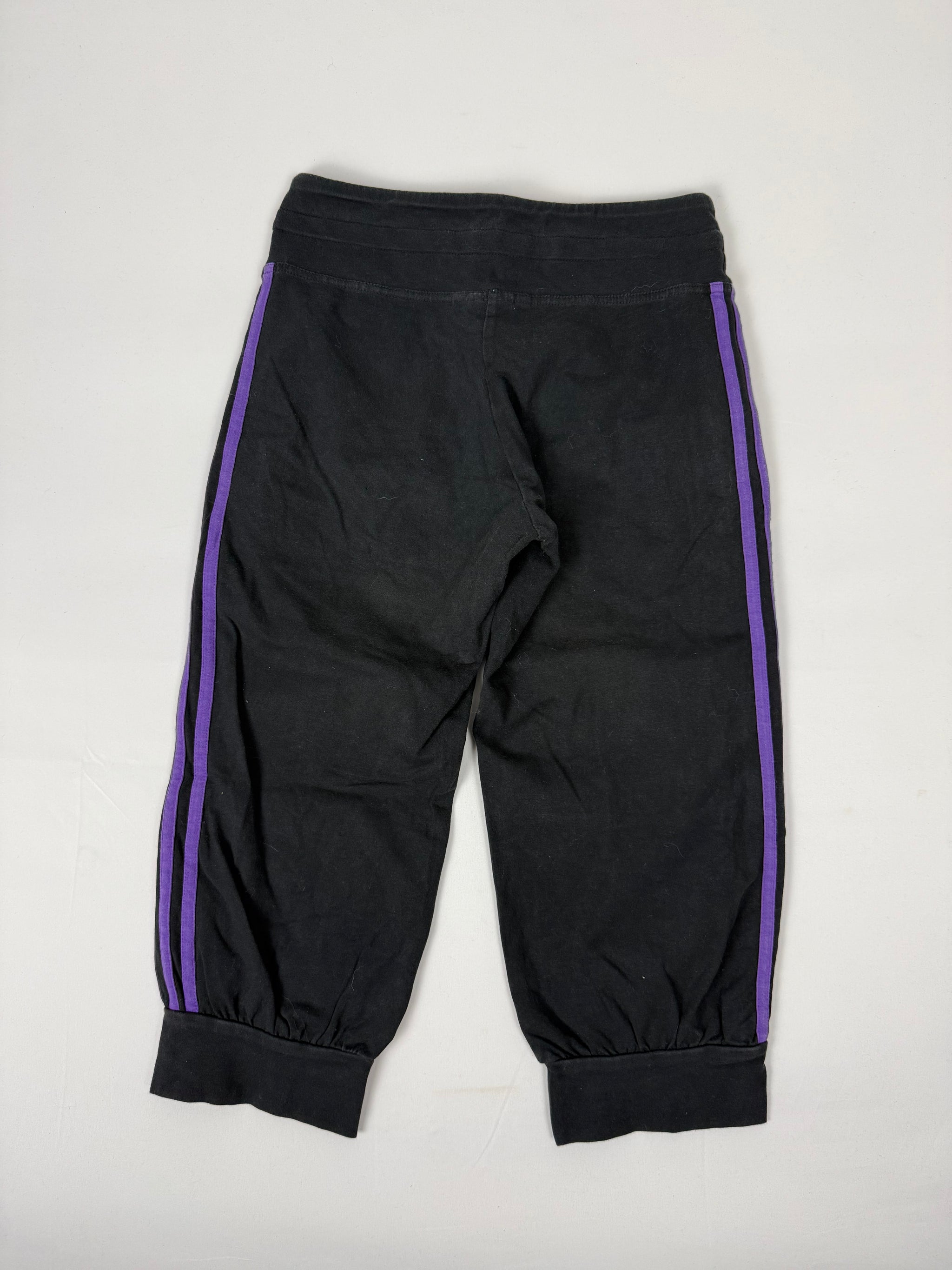 Black & purple activewear capri pants (S)