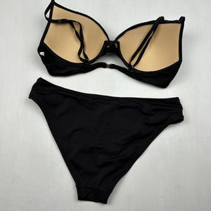 Black low rise bikini set (M)