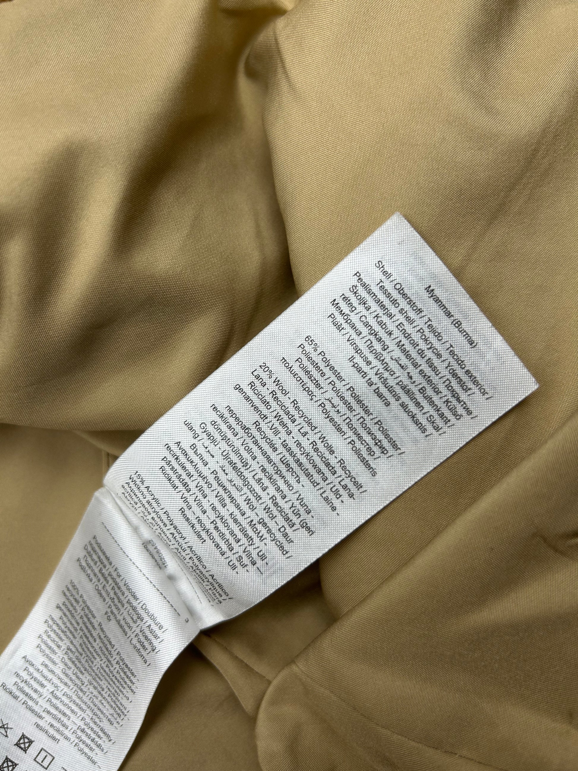 Beige wool trench coat (S/M)
