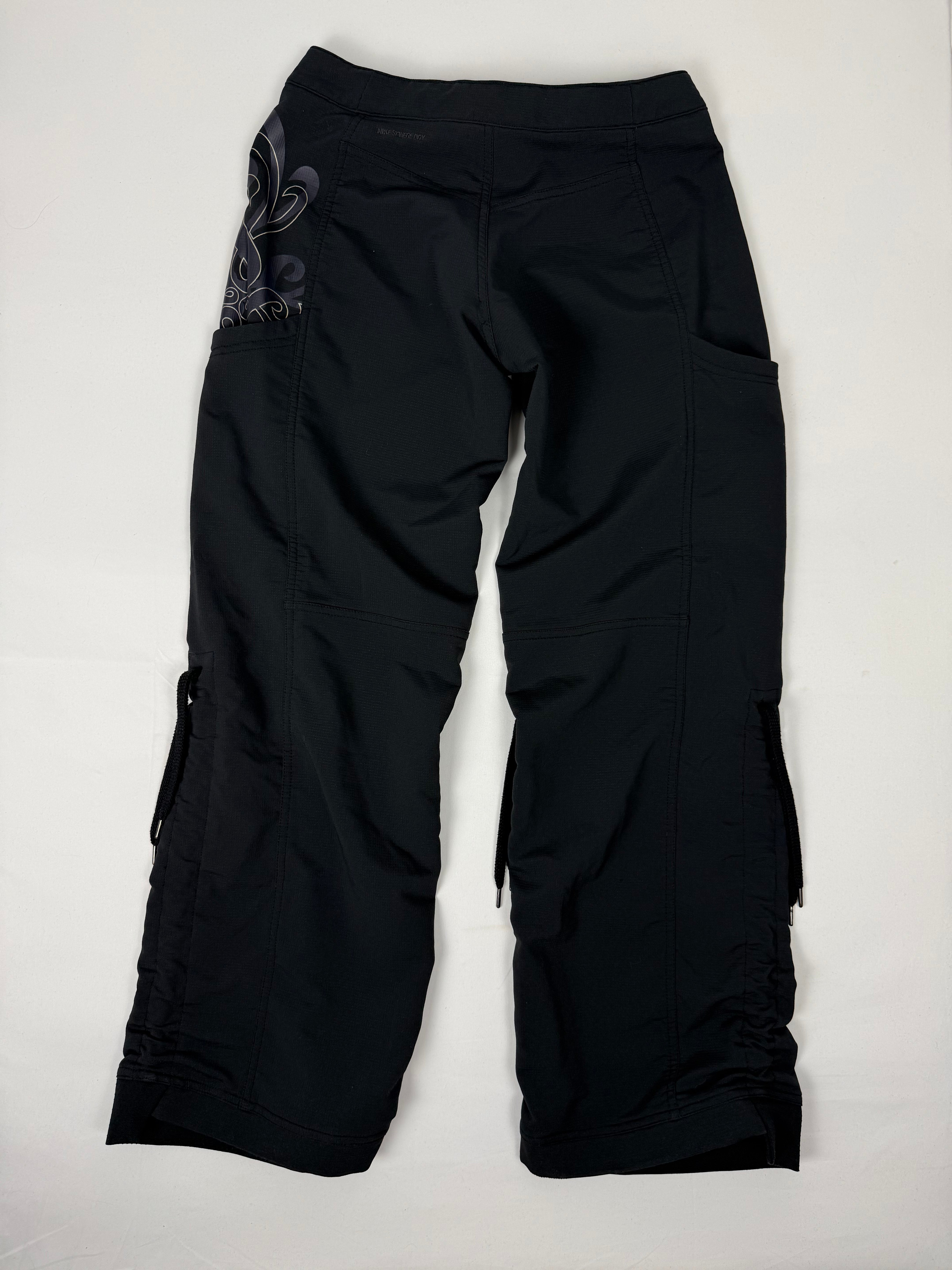Black 2 in 1 activewear pants (M)