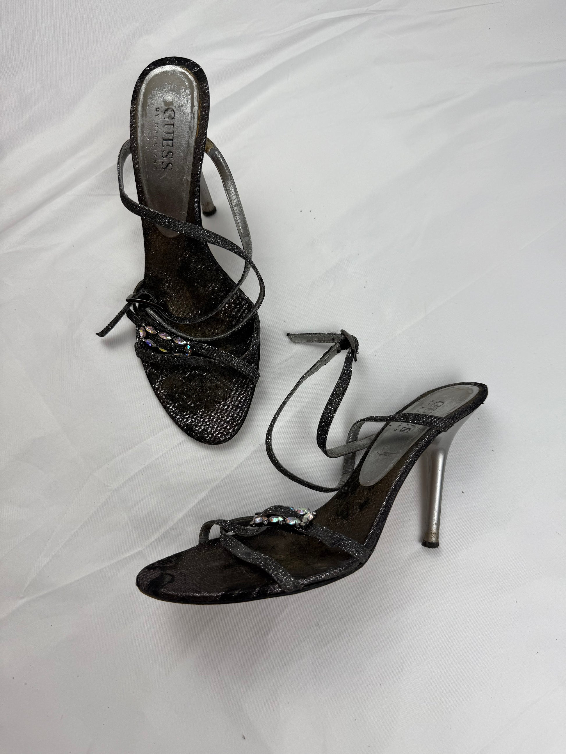 Black rhinestones heels (37)