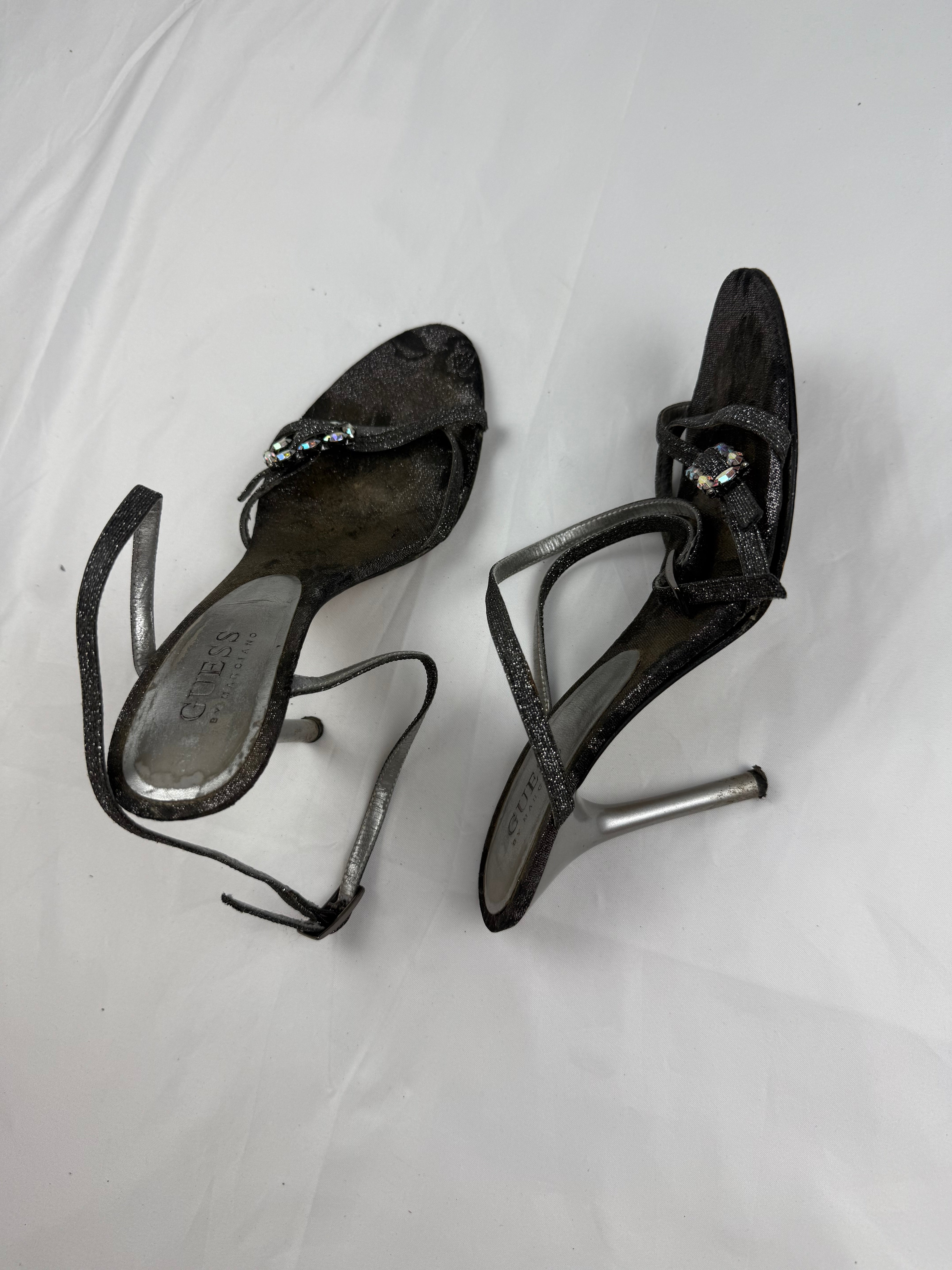 Black rhinestones heels (37)