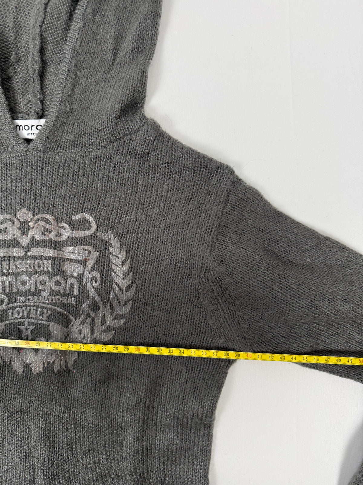 Grey hooded super soft jumper (S)