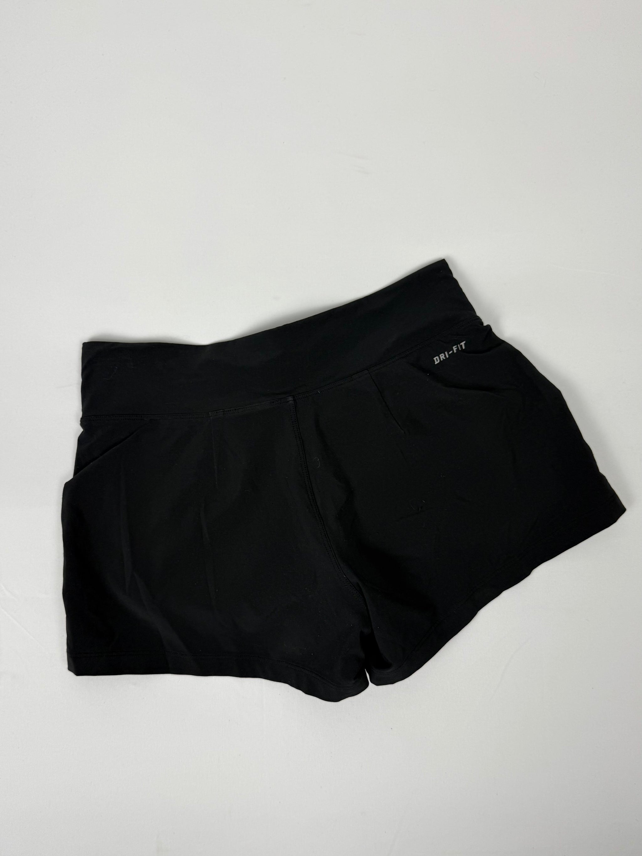 Black activewear running mini short (XS)