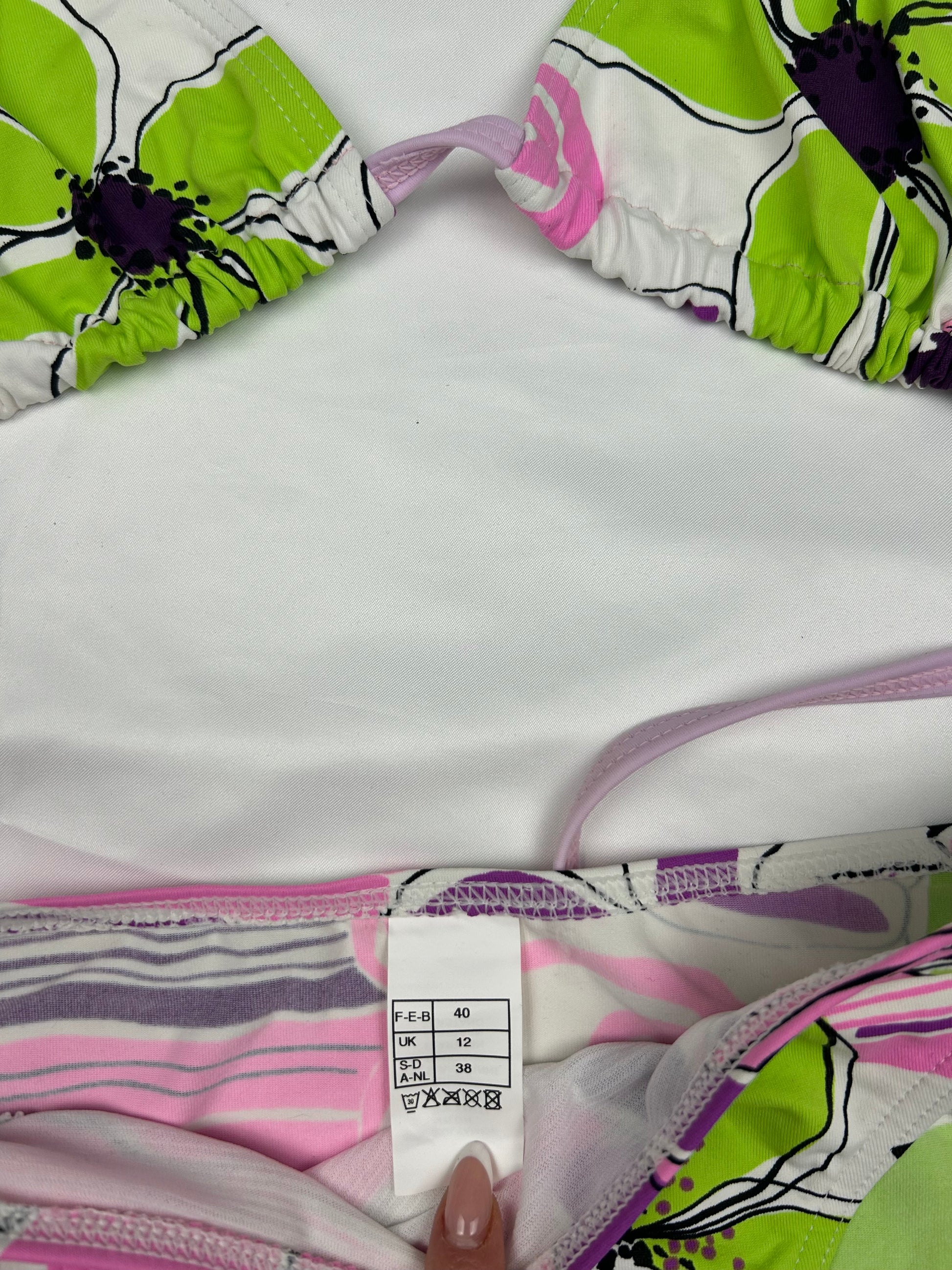 Brand new floral print bikini set (M)