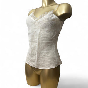 White linen cami top (M/L)