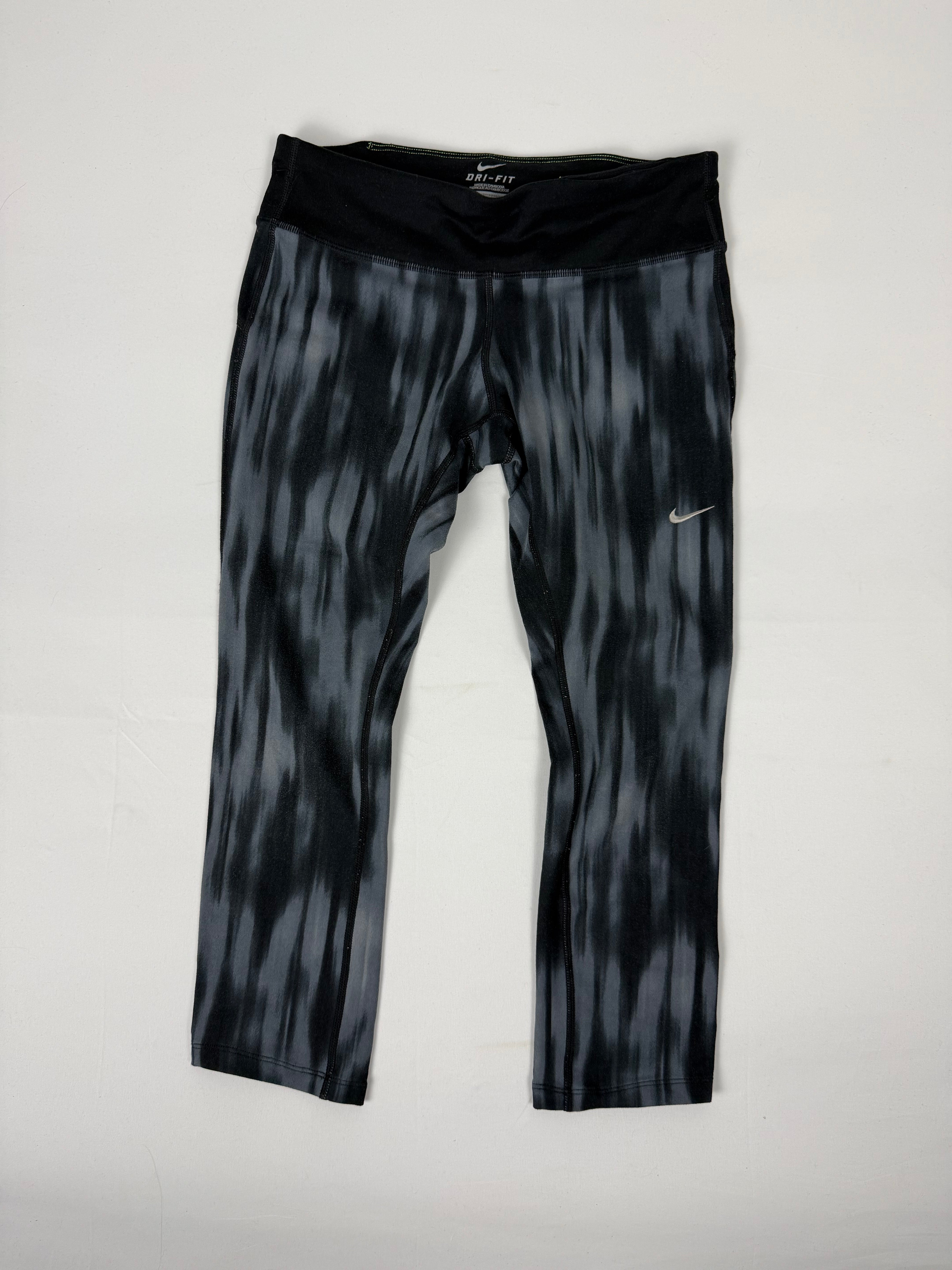 Pantalon droit taille basse en jean noir (XS)