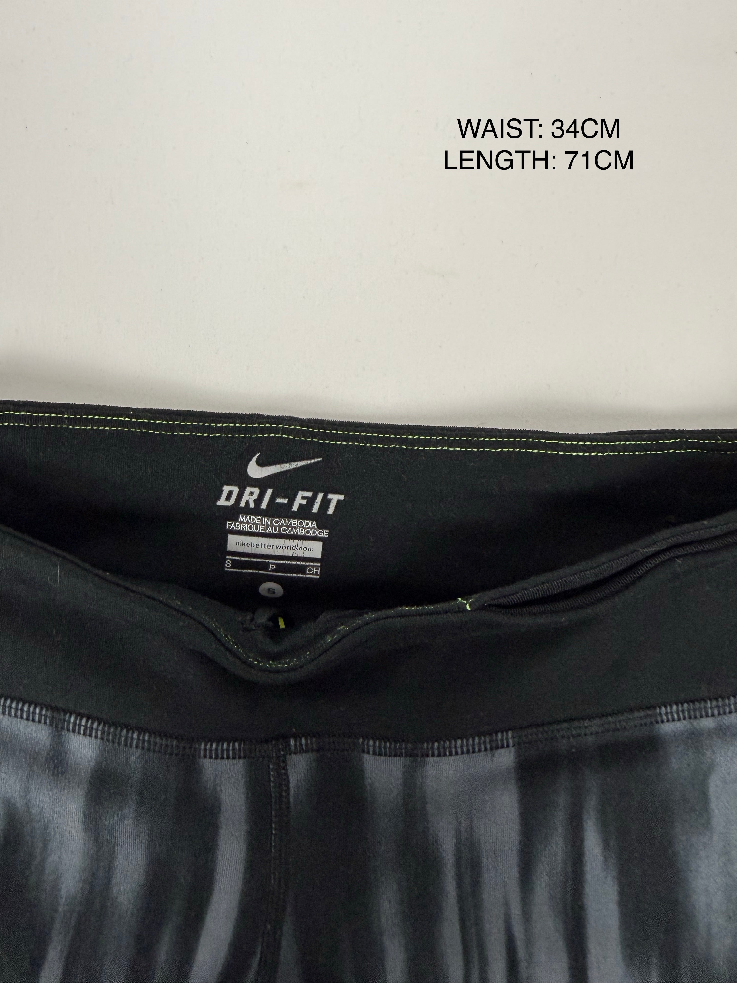 Pantalon droit taille basse en jean noir (XS)