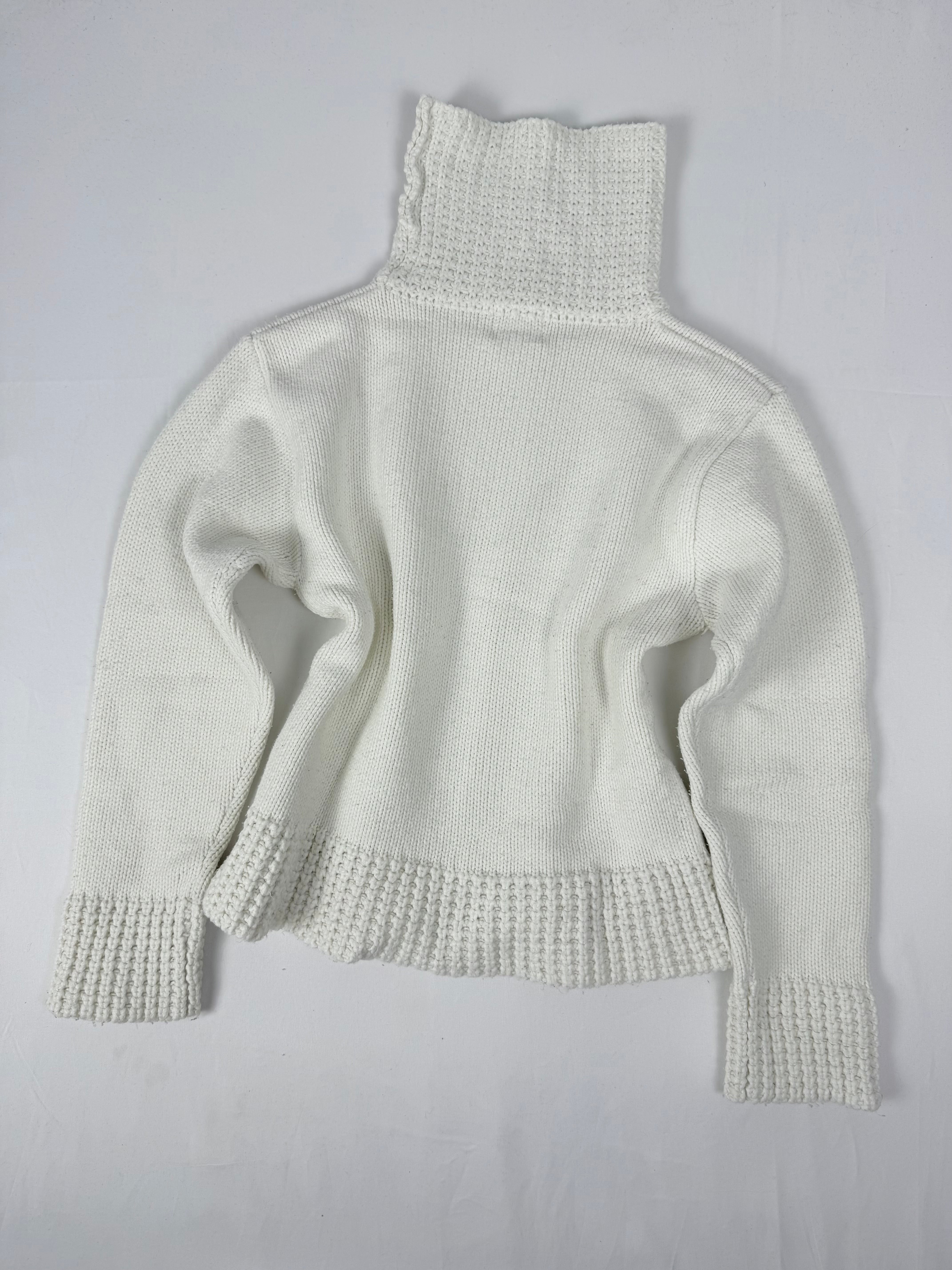 White turtleneck jumper (XS)