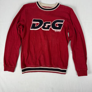 Red round neck sweatshirt (S/M)