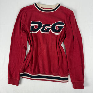 Red round neck sweatshirt (S/M)
