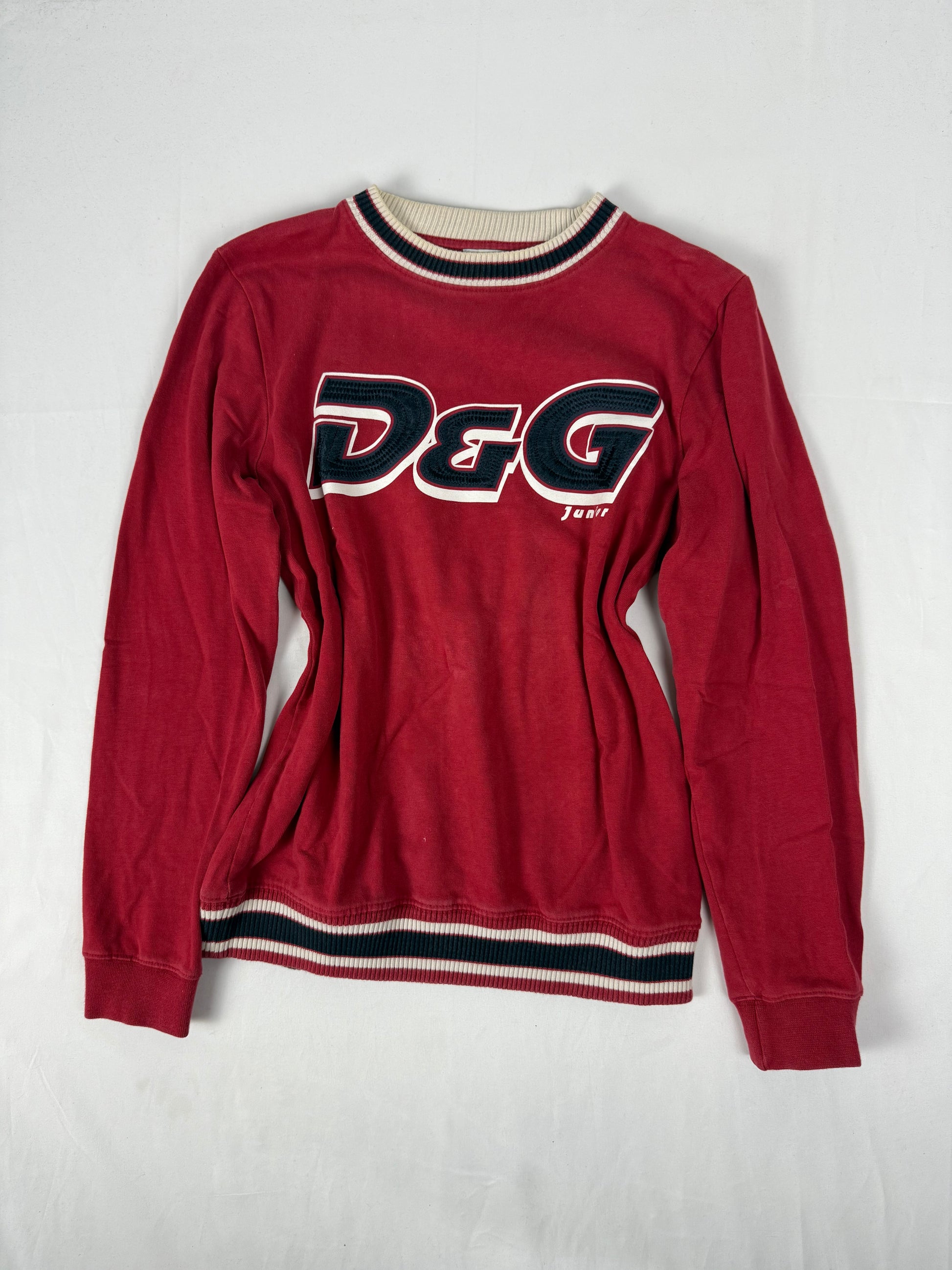 Red round neck sweatshirt (S/M)