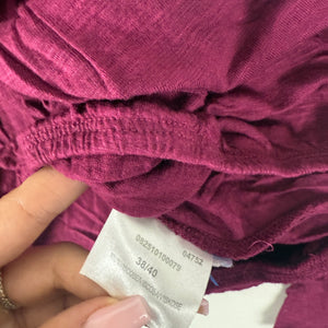 Burgundy coquette long sleeves top (M/L)