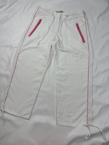 White joggers capri pants (XS)