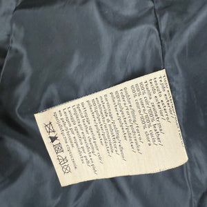 Black real leather zip up biker jacket (M)