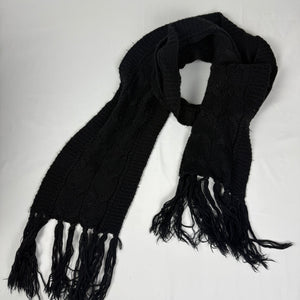Black winter scarf