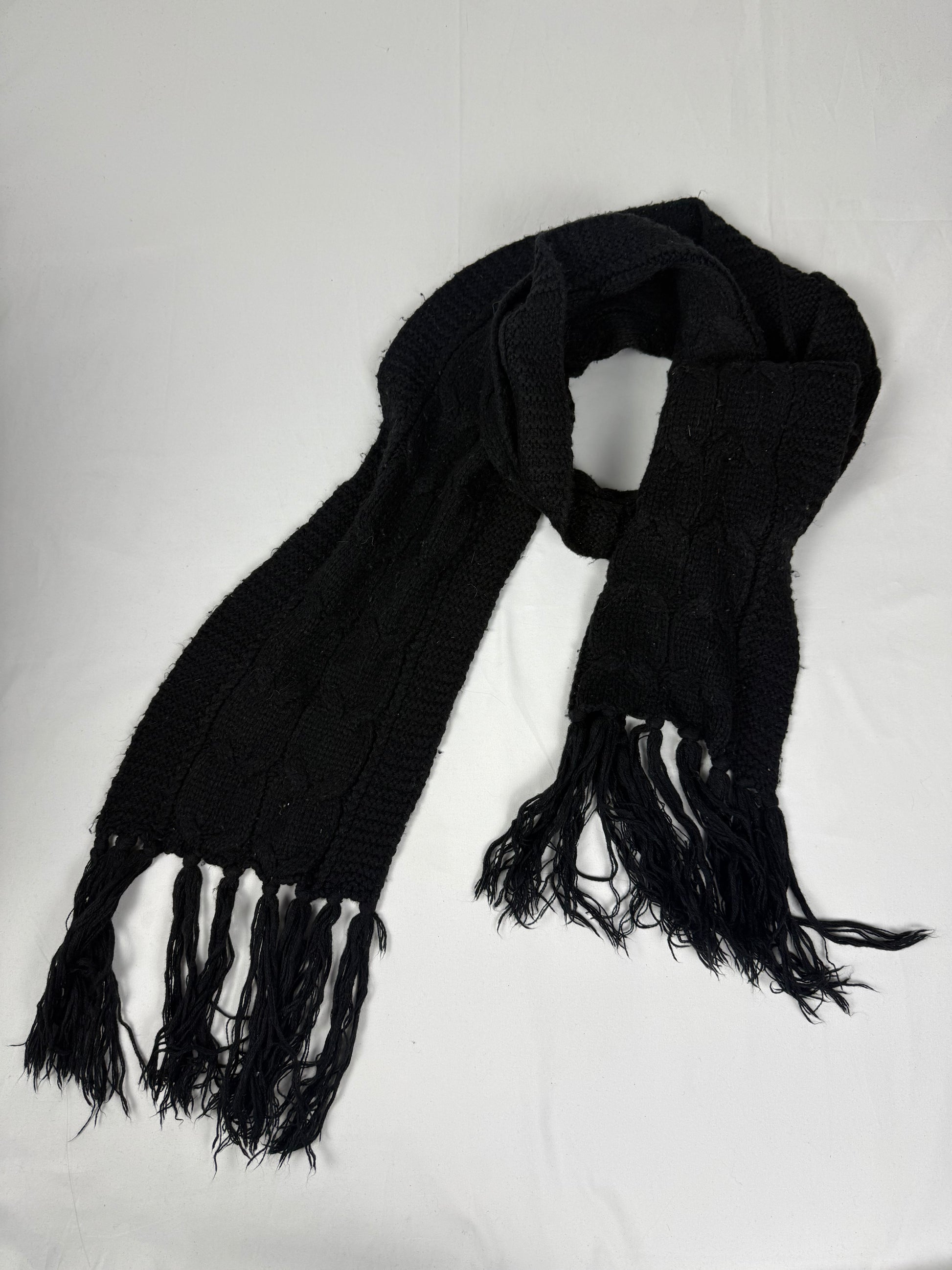 Black winter scarf