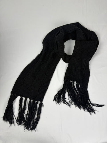 Black winter scarf