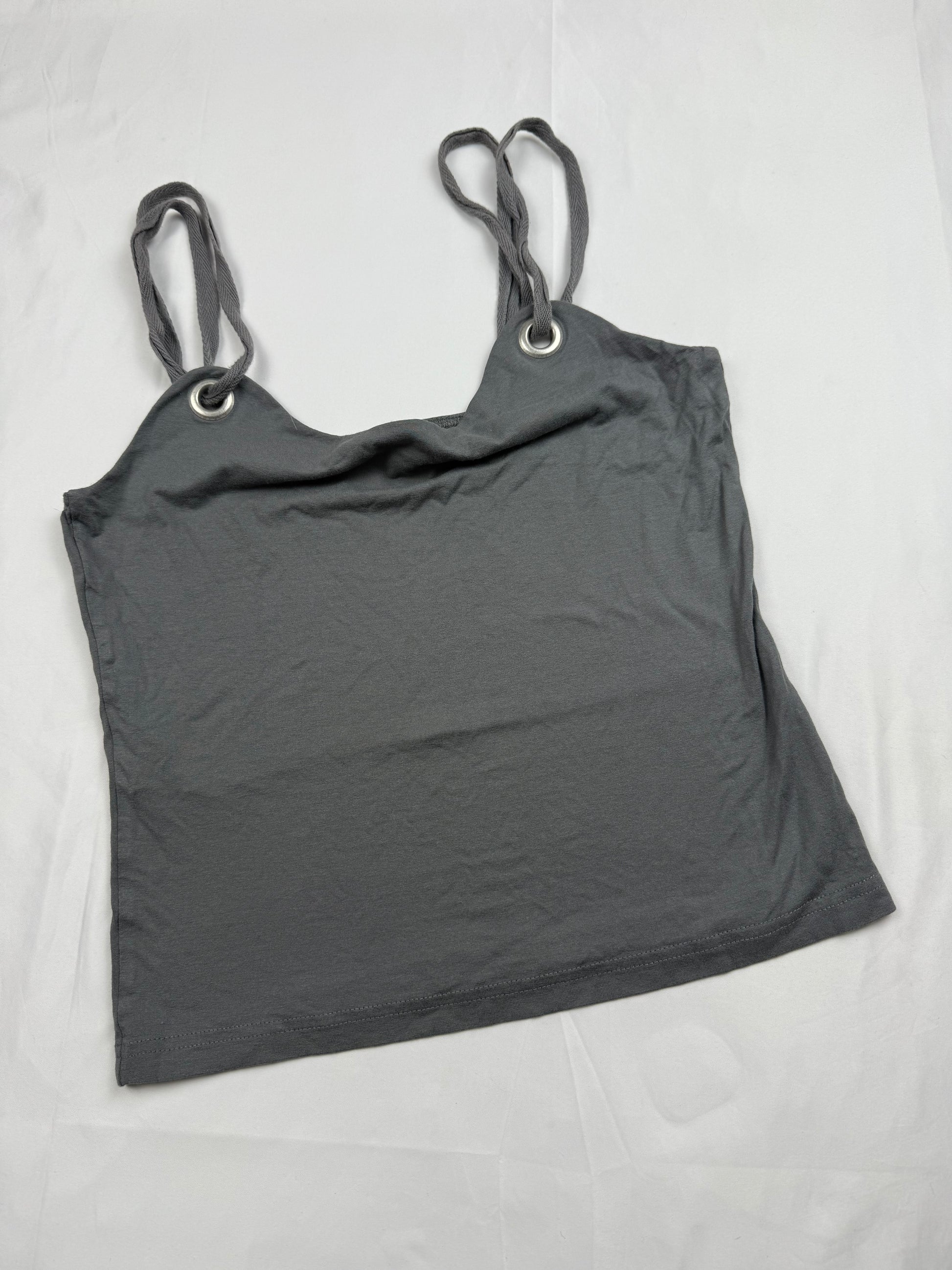 Grey cotton cami top (S/M)