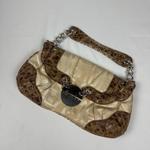 Beige small shoulder bag (27x16cm)