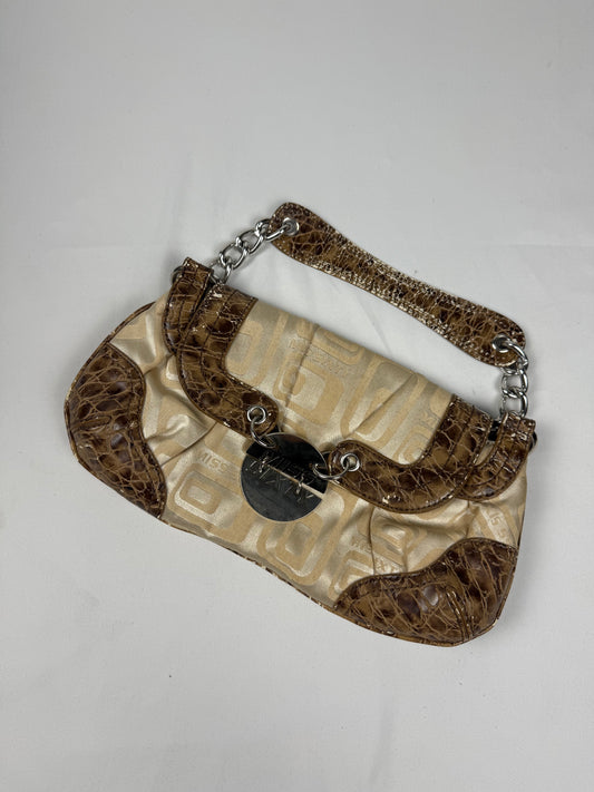 Beige small shoulder bag (27x16cm)
