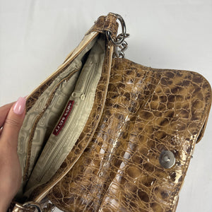 Beige small shoulder bag (27x16cm)