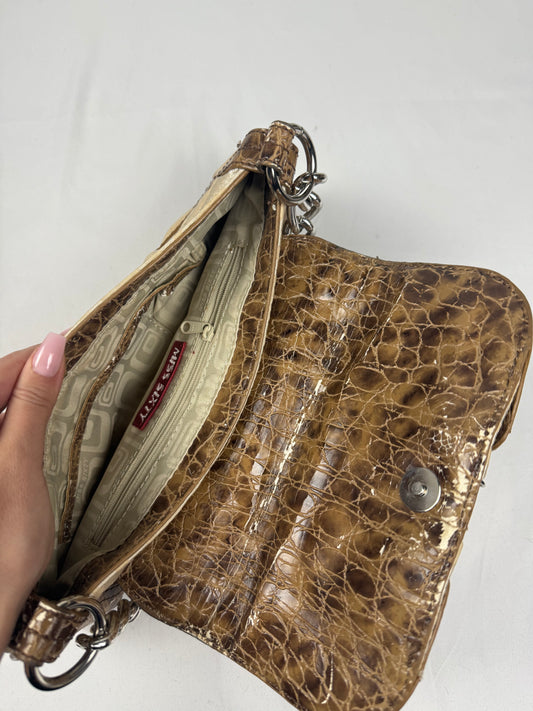 Beige small shoulder bag (27x16cm)