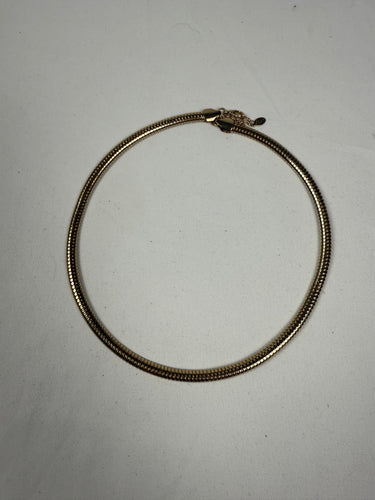 Vintage gold stainless steel choker necklace
