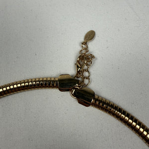 Vintage gold stainless steel choker necklace