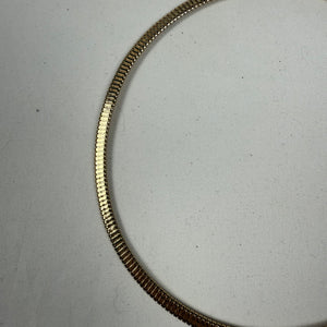 Vintage gold stainless steel choker necklace