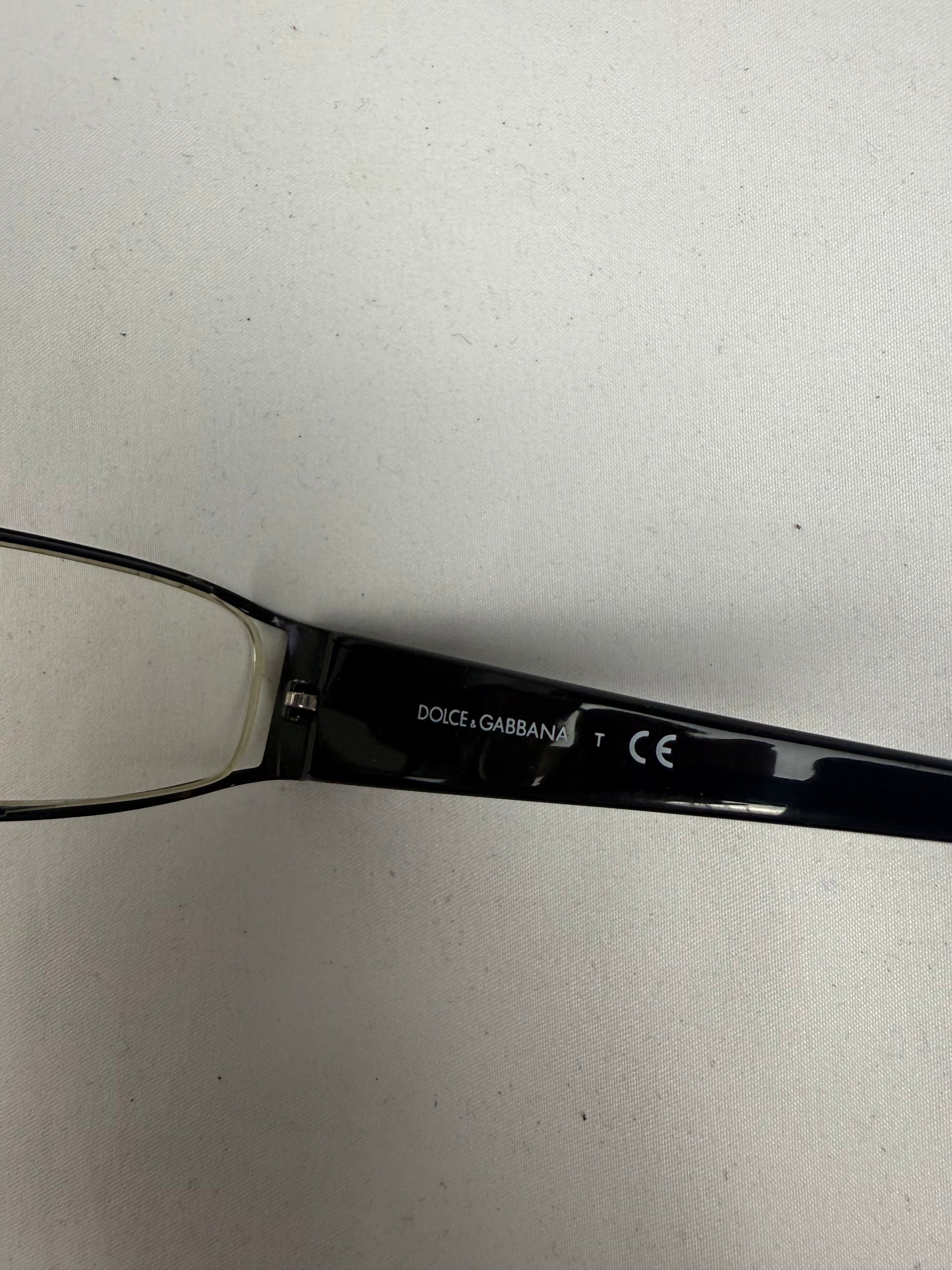 Black rhinestones logo 2000s office siren glasses (with prescription)