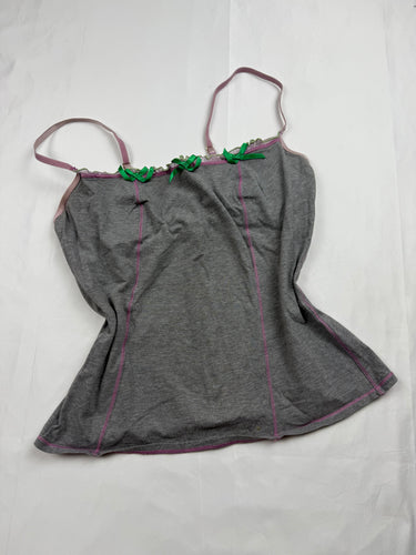 Grey bustier cami top (M)