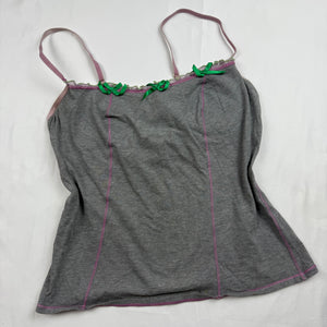 Grey bustier cami top (M)