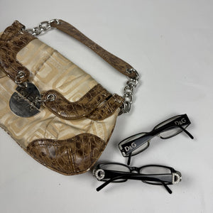 Beige small shoulder bag (27x16cm)