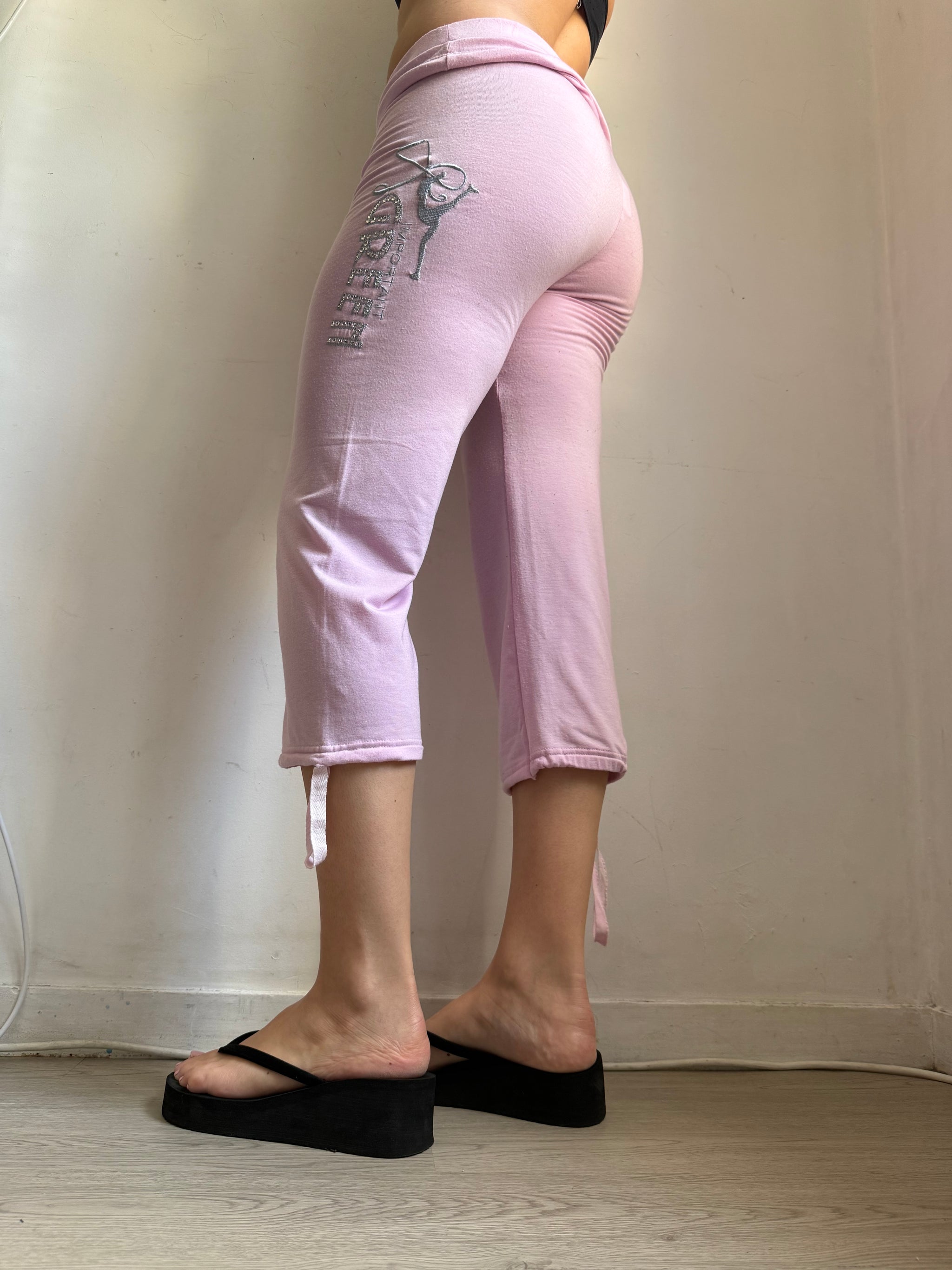 Pink activewear capri pants (S)
