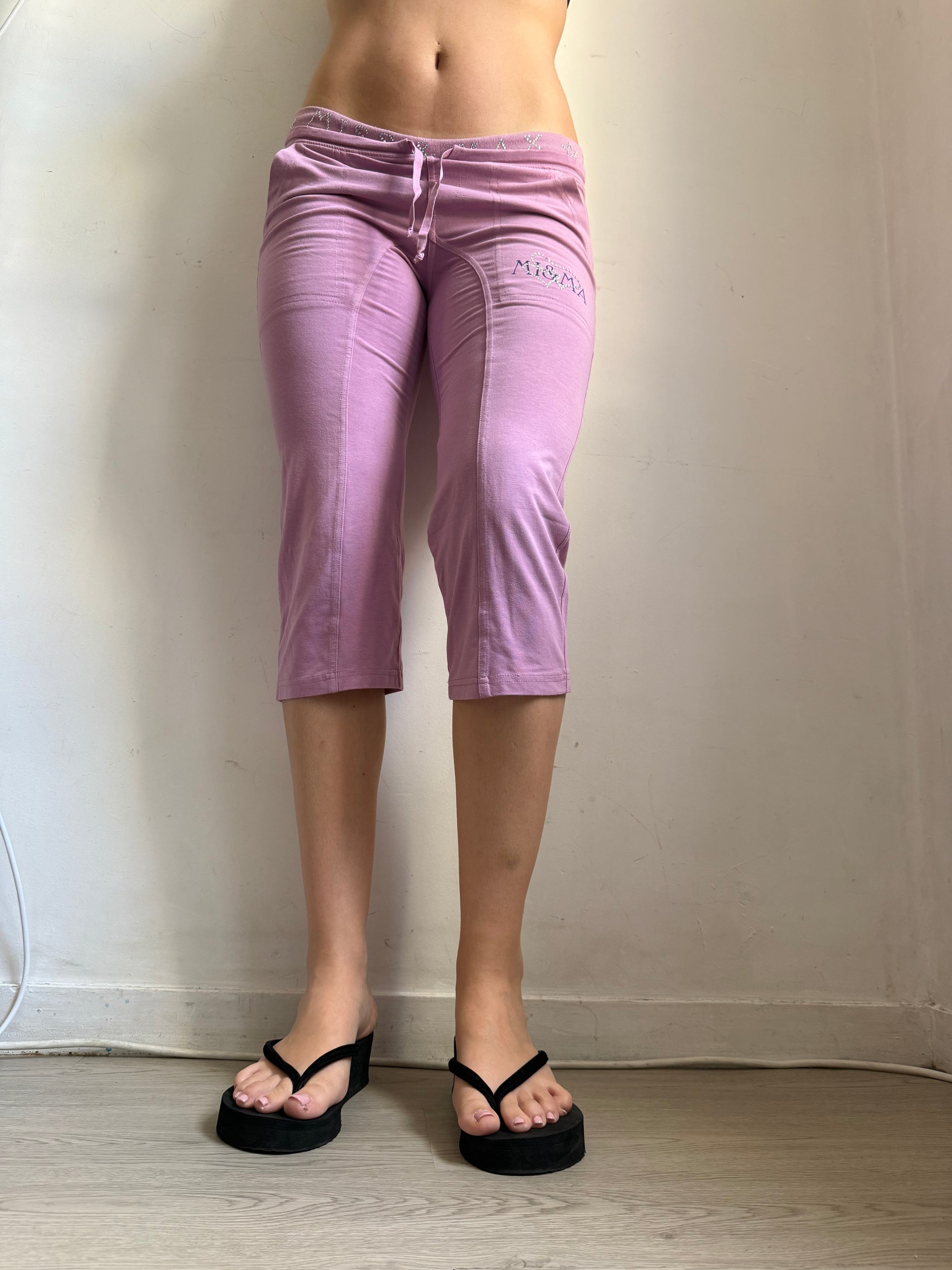 Pink activewear capri pants (S)
