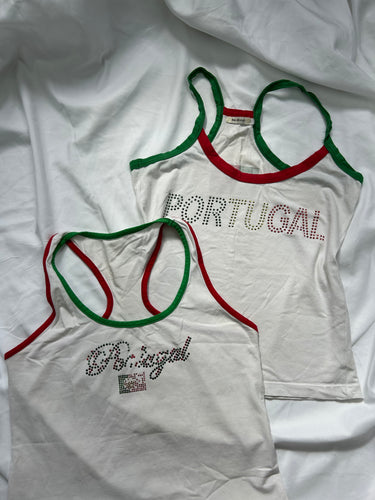 White Portugal tank top (S/M)