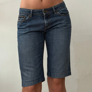 Blue denim low waist jorts (S/M)