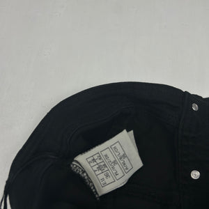 Black denim bustier mini dress (S)