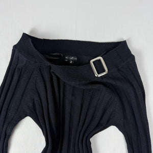 Black off shoulder buckle jumper (S/M)