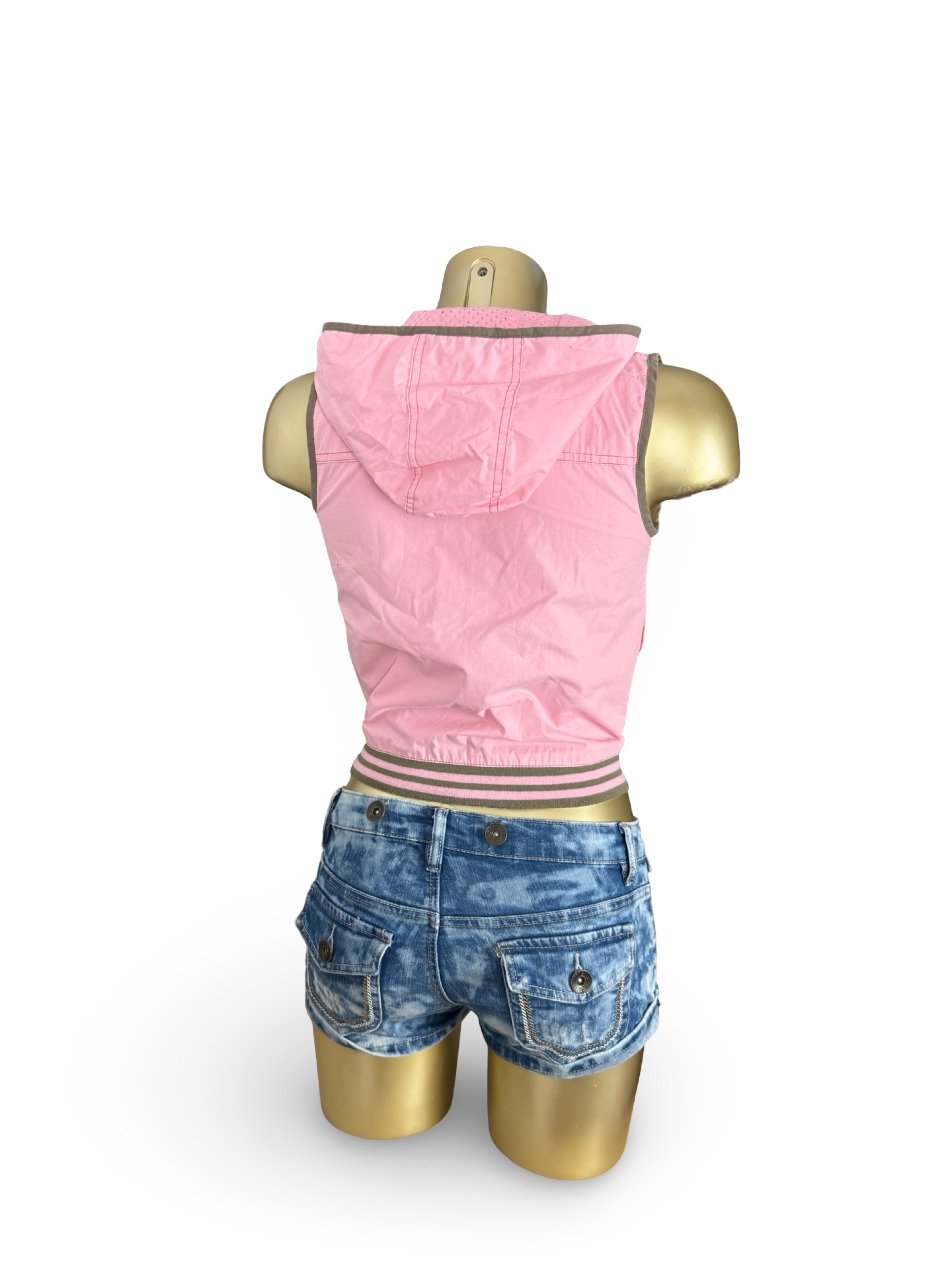 Baby pink sleeveless jacket (XS)