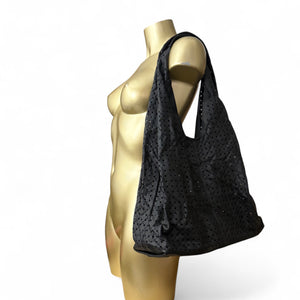 Black uni shoulder bag