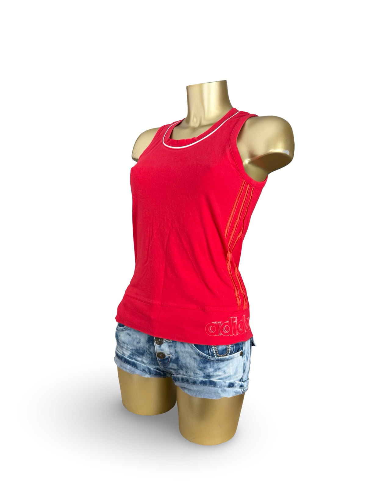 Débardeur de sport rouge en coton (M)