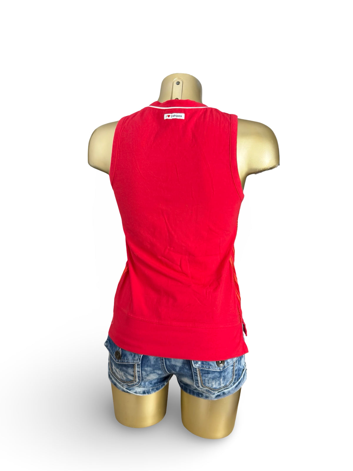 Débardeur de sport rouge en coton (M)