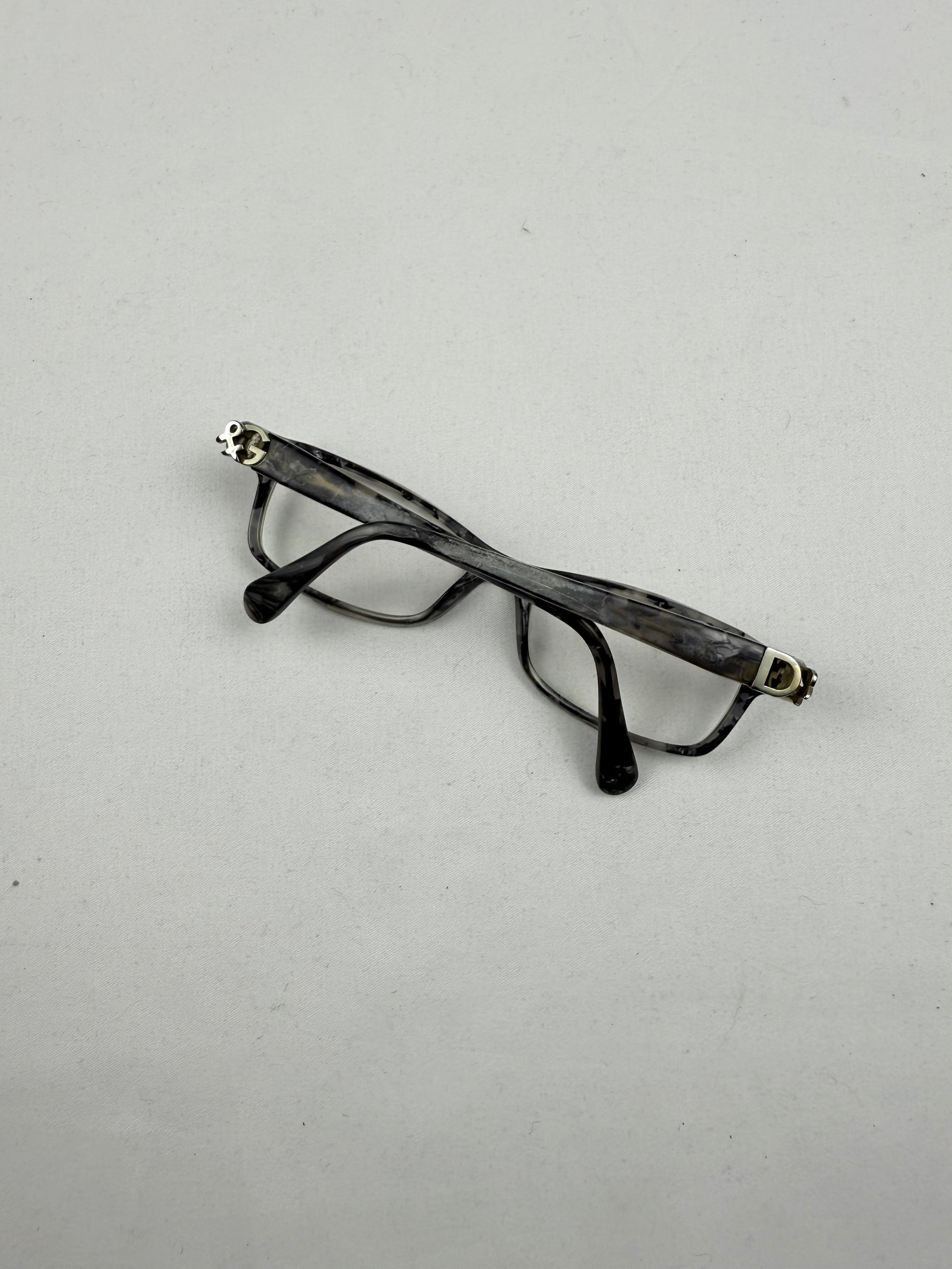 Grey 2000s office glasses (with prescription)
