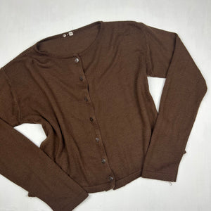 Brown cardigan jumper (L)