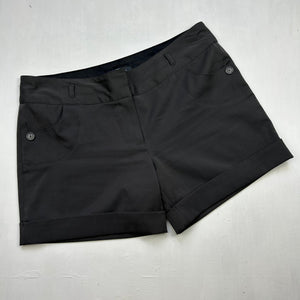 Black office low rise mini short (L)